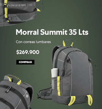 Morral Summit 35 litros por 269.900 pesos