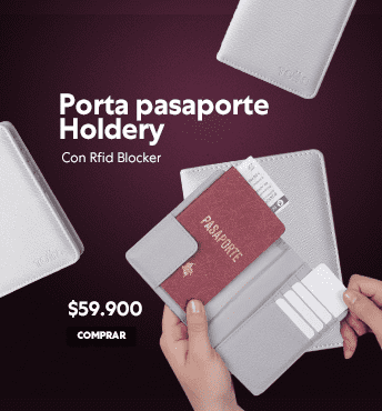 Porta Pasaporte Holdery Con Rfid Blocker por 59.900 pesos